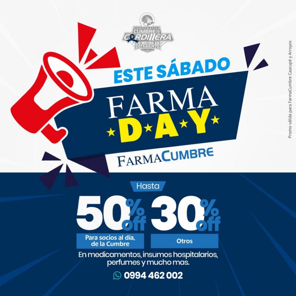 ¡Este sábado es FarmaDay‼️